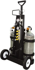 AIR Systems - SCBA/EEBA Breathing Air Bottle Cart - Use with Self-Contained Breathing Apparatus (SCBA) - Apex Tool & Supply