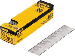 DeWALT - 18 Gauge 1" Long Brad Nails for Power Nailers - Steel, Bright Finish, Smooth Shank, Straight Stick Collation, Brad Head, Chisel Point - Apex Tool & Supply