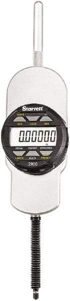 Starrett - Electronic Drop Indicators Minimum Measurement (Decimal Inch): 0.0000 Minimum Measurement (mm): 0.00 - Apex Tool & Supply