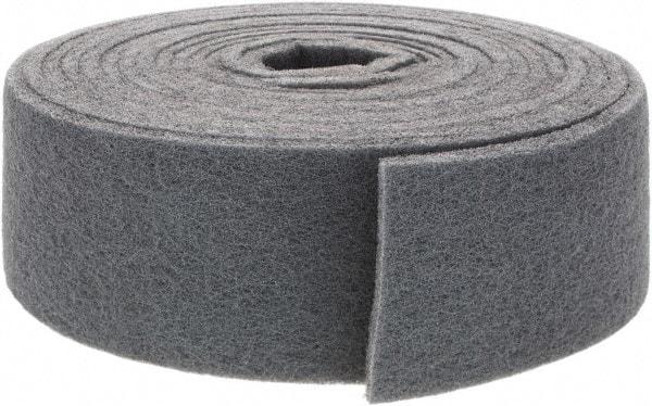Brite Star - 30' Long x 4" Wide Nonwoven Roll - Very Fine Grade, Gray, Silicon Carbide - Apex Tool & Supply
