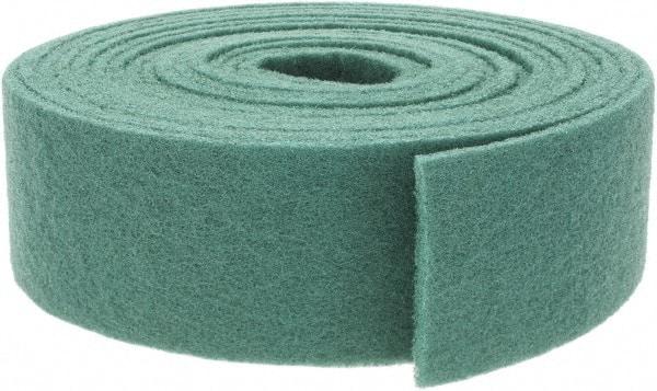 Brite Star - 30' Long x 4" Wide Nonwoven Roll - Fine Grade, Green, Aluminum Oxide - Apex Tool & Supply