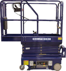 Ballymore - Cherry Pickers (Personal Lifts) Type: Drivable Mini Scissor Lift Type of Power: 12V DC - Apex Tool & Supply