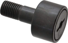 Accurate Bushing - 1" Roller Diam x 5/8" Width, 7/16" Stud Diam x 1" Length, Stud Cam Follower - Steel, 1/2" Thread Length, 7/16-20 Thread, 1-5/8" OAL, 3,030 Lb Dynamic Cap, 3,100 Lb Static Cap - Apex Tool & Supply