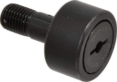Accurate Bushing - 1-1/8" Roller Diam x 5/8" Width, 7/16" Stud Diam x 1" Length, Stud Cam Follower - Steel, 1/2" Thread Length, 7/16-20 Thread, 1-5/8" OAL, 3,030 Lb Dynamic Cap, 3,100 Lb Static Cap - Apex Tool & Supply