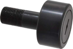 Accurate Bushing - 1-7/8" Roller Diam x 1" Width, 3/4" Stud Diam x 1-3/4" Length, Stud Cam Follower - Steel, 7/8" Thread Length, 3/4-16 Thread, 2-3/4" OAL, 7,870 Lb Dynamic Cap, 7,950 Lb Static Cap - Apex Tool & Supply