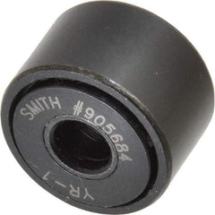 Accurate Bushing - 5/16" Bore, 1" Roller Diam x 5/8" Roller Width, Steel Yoke Cam Follower - 3,030 Lb Dynamic Load Capacity, 11/16" Overall Width - Apex Tool & Supply