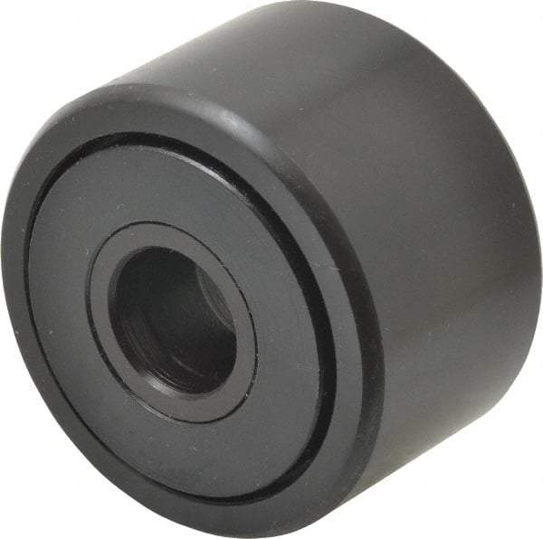 Accurate Bushing - 5/8" Bore, 2" Roller Diam x 1-1/4" Roller Width, Steel Yoke Cam Follower - 10,370 Lb Dynamic Load Capacity, 1-5/16" Overall Width - Apex Tool & Supply
