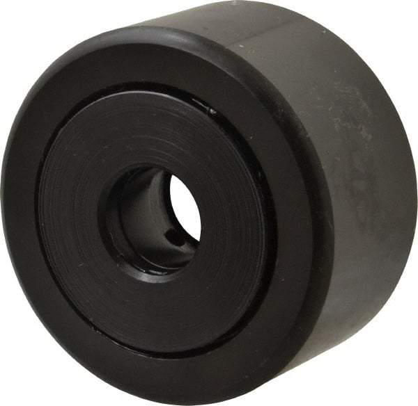 Accurate Bushing - 5/8" Bore, 2-1/4" Roller Diam x 1-1/4" Roller Width, Steel Yoke Cam Follower - 10,370 Lb Dynamic Load Capacity, 1-5/16" Overall Width - Apex Tool & Supply