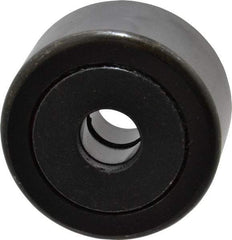 Accurate Bushing - 5/8" Bore, 2-1/4" Roller Diam x 1-1/4" Roller Width, Steel Yoke Cam Follower - 10,370 Lb Dynamic Load Capacity, 1-5/16" Overall Width - Apex Tool & Supply