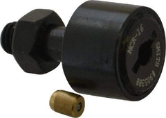 Accurate Bushing - 16mm Roller Diam x 11mm Width, 6mm Stud Diam x 16mm Length, Stud Cam Follower - Steel, 8mm Thread Length, M6x1 Thread, 28mm OAL, 3,800 N Dynamic Cap, 3,750 N Static Cap - Apex Tool & Supply