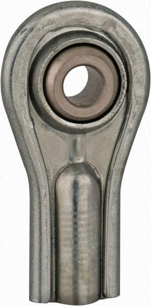 Alinabal - 3/16" ID, Female Spherical Rod End - 10-32 RH, Carbon Steel with Steel Raceway - Apex Tool & Supply