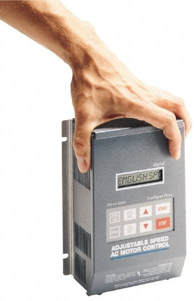 Leeson - 115/230 Volt, 1 hp, Frequency Drive, Inverter & Speed Control - 6.12" Wide x 4.22" Deep x 7-1/2" High - Apex Tool & Supply