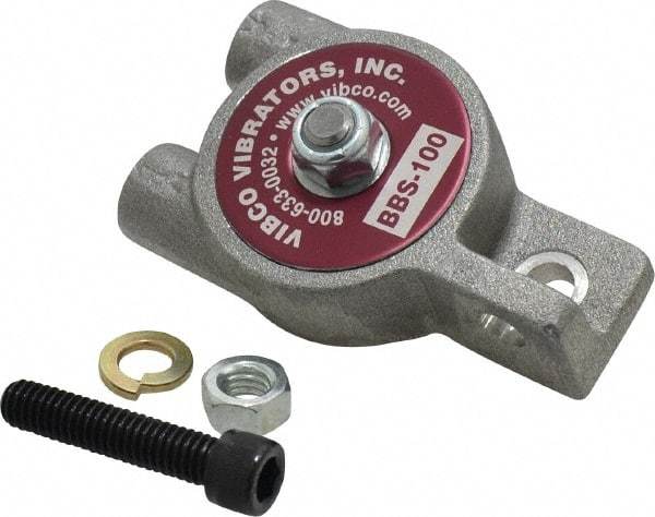 Vibco - 20 Lb. Force, 3-1/2 Cubic Feet per Minute, 12,000 RPM, 66 Decibel, Pneumatic Vibrator - 3-1/4" Long x 1-3/16" Wide x 1" High, 1/8 Port Inlet, 1/8 Port Outlet - Apex Tool & Supply