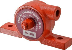 Vibco - 55 Lb. Force, 6 Cubic Feet per Minute, 24,000 RPM, 75 Decibel, Pneumatic Vibrator - 3-7/8" Long x 3/4" Wide x 2" High, 1/8 Port Inlet, 1/8 Port Outlet - Apex Tool & Supply