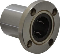 Value Collection - 1-1/4" ID, Round Flanged Single Linear Bearing - 2" OD - Apex Tool & Supply