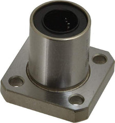 Value Collection - 1/2" ID, Square Flanged Single Linear Bearing - 7/8" OD - Apex Tool & Supply
