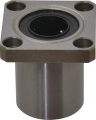 Value Collection - 5/8" ID, Square Flanged Single Linear Bearing - 1-1/8" OD - Apex Tool & Supply