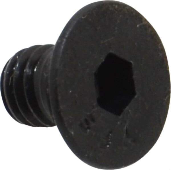 Value Collection - #10-32 UNF Hex Socket Drive, 82° Flat Screw - Alloy Steel, Black Oxide Finish, Fully Threaded, 5/16" OAL - Apex Tool & Supply
