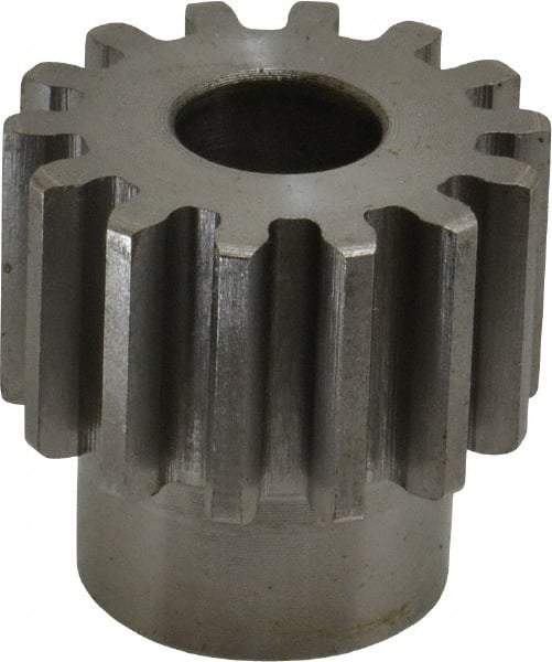 Boston Gear - 12 Pitch, 1.167" Pitch Diam, 14 Tooth Spur Gear - 3/4" Face Width, 1/2" Bore Diam, 0.92" Hub Diam, 14.5° Pressure Angle, Steel - Apex Tool & Supply