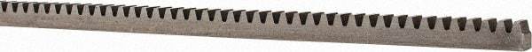 Boston Gear - 1/4" Face Width, 4 Feet Long, 1/4" Thick Steel Gear Rack - 24 Pitch - Apex Tool & Supply