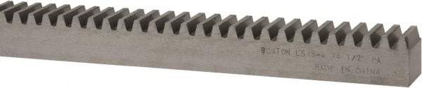 Boston Gear - 3/4" Face Width, 4 Feet Long, 3/4" Thick Steel Gear Rack - 12 Pitch - Apex Tool & Supply