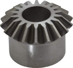 Boston Gear - 12 Pitch, 1-1/2" Pitch Diam, 18 Tooth Miter Gear - 0.33" Face Width, 5/8" Bore Diam, 1-1/4" Hub Diam, 20° Pressure Angle, Steel - Apex Tool & Supply