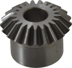 Boston Gear - 12 Pitch, 1-3/4" Pitch Diam, 21 Tooth Miter Gear - 0.4" Face Width, 5/8" Bore Diam, 1.38" Hub Diam, 20° Pressure Angle, Steel - Apex Tool & Supply