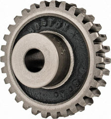 Boston Gear - 12 Pitch, 2-1/2" Pitch Diam, 30 Tooth Worm Gear - 1/2" Bore Diam, 14.5° Pressure Angle, Cast Iron - Apex Tool & Supply