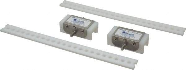 Made in USA - Chain Size 40, Polyethylene, Floating Roller Chain Tensioner - 3" Long - Apex Tool & Supply