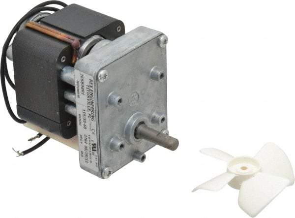 Made in USA - 115 Volt, 100 RPM, 34:1 Gear Ratio, CM Gearmotor - 10 Torque - Apex Tool & Supply