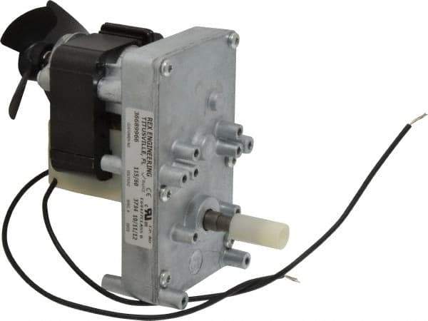 Made in USA - 115 Volt, 2 RPM, 1700:1 Gear Ratio, ESP Gearmotor - 200 Torque - Apex Tool & Supply