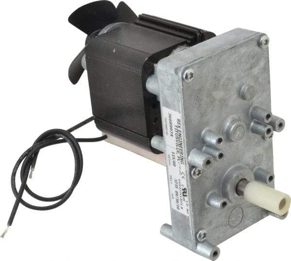 Made in USA - 115 Volt, 5 RPM, 680:1 Gear Ratio, ESP Gearmotor - 250 Torque - Apex Tool & Supply
