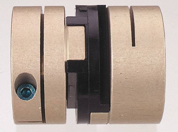 Value Collection - Flexible Oldham Coupling - 1.63" OD, 2" OAL, Delrin - Apex Tool & Supply