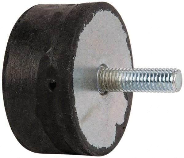 Tech Products - 360 Lb Capacity, 1/2-13 Plate/Stud Vibration Isolator - 3-1/8" Diam, 1-1/2" High - Apex Tool & Supply