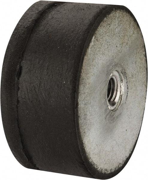 Tech Products - 660 Lb Capacity, 1/2-13 Plate/Plate Vibration Isolator - 3-1/8" Diam, 1-1/2" High - Apex Tool & Supply