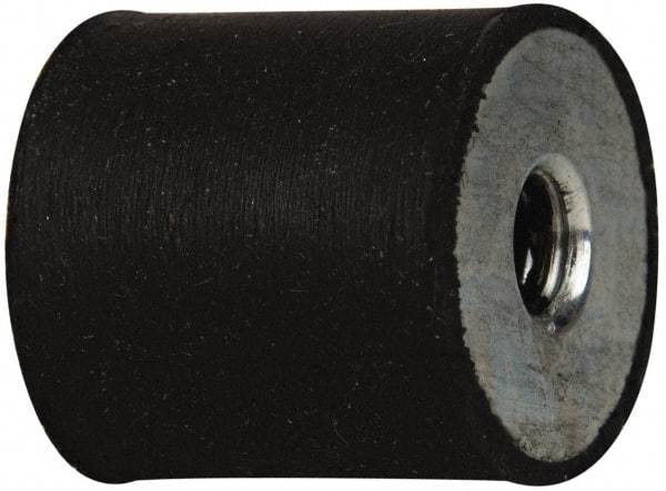 Tech Products - 25 Lb Capacity, 5/16-18 Plate/Plate Vibration Isolator - 1" Diam, 1" High - Apex Tool & Supply