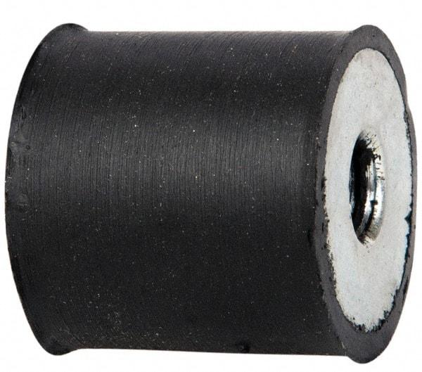 Tech Products - 65 Lb Capacity, 5/16-18 Plate/Plate Vibration Isolator - 1" Diam, 1" High - Apex Tool & Supply
