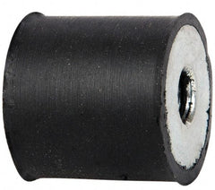 Tech Products - 65 Lb Capacity, 5/16-18 Plate/Plate Vibration Isolator - 1" Diam, 1" High - Apex Tool & Supply