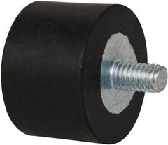 Tech Products - 135 Lb Capacity, 5/16-18 Plate/Stud Vibration Isolator - 1-1/2" Diam, 1" High - Apex Tool & Supply