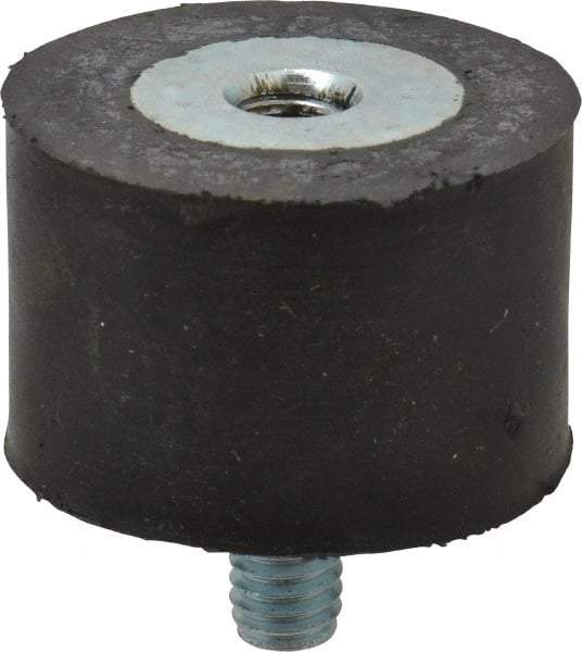 Tech Products - 185 Lb Capacity, 5/16-18 Plate/Stud Vibration Isolator - 1-1/2" Diam, 1" High - Apex Tool & Supply