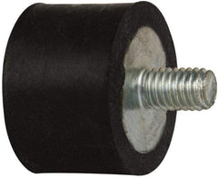 Tech Products - 95 Lb Capacity, 3/8-16 Plate/Stud Vibration Isolator - 1-1/2" Diam, 1" High - Apex Tool & Supply
