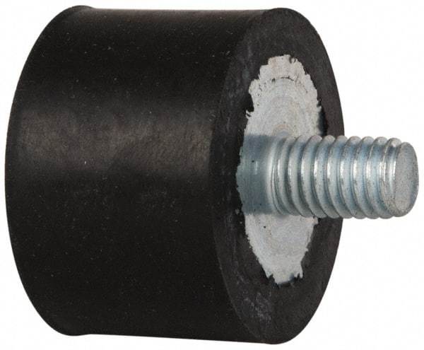 Tech Products - 185 Lb Capacity, 3/8-16 Plate/Stud Vibration Isolator - 1-1/2" Diam, 1" High - Apex Tool & Supply