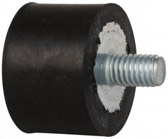 Tech Products - 185 Lb Capacity, 3/8-16 Plate/Stud Vibration Isolator - 1-1/2" Diam, 1" High - Apex Tool & Supply