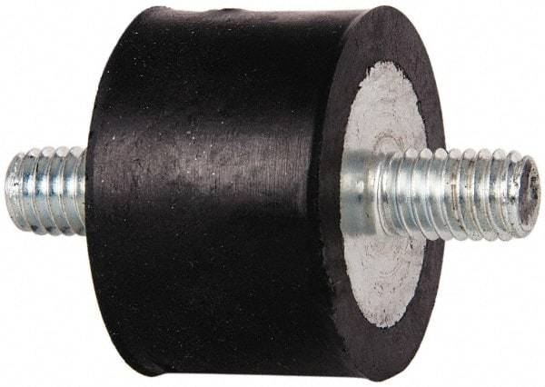 Tech Products - 95 Lb Capacity, 3/8-16 Stud/Stud Vibration Isolator - 1-1/2" Diam, 1" High - Apex Tool & Supply