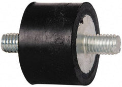 Tech Products - 270 Lb Capacity, 3/8-16 Stud/Stud Vibration Isolator - 1-1/2" Diam, 1" High - Apex Tool & Supply