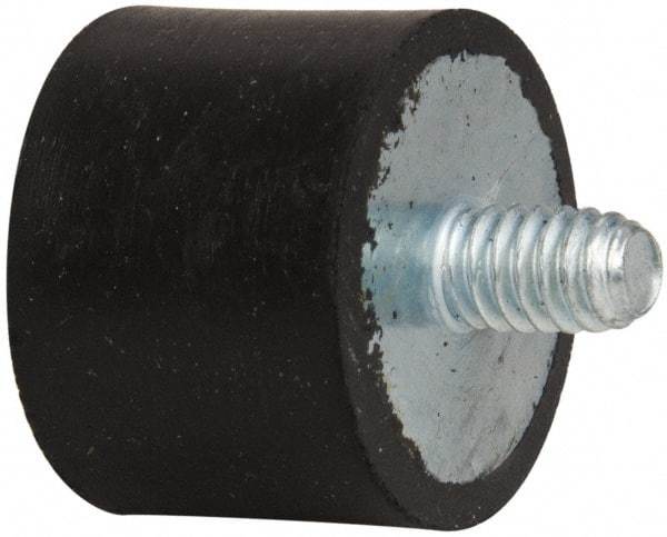 Tech Products - 55 Lb Capacity, 1/4-20 Plate/Stud Vibration Isolator - 1" Diam, 3/4" High - Apex Tool & Supply
