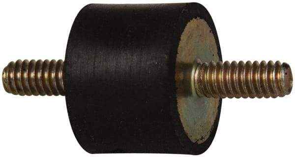 Tech Products - 60 Lb Capacity, 1/4-20 Stud/Stud Vibration Isolator - 1" Diam, 3/4" High - Apex Tool & Supply
