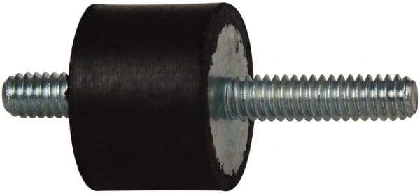 Tech Products - 70 Lb Capacity, 1/4-20 Stud/Stud Vibration Isolator - 1" Diam, 3/4" High - Apex Tool & Supply