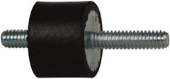 Tech Products - 70 Lb Capacity, 1/4-20 Stud/Stud Vibration Isolator - 1" Diam, 3/4" High - Apex Tool & Supply