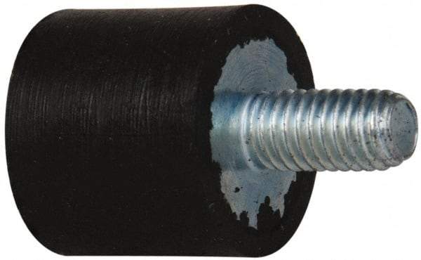 Tech Products - 16 Lb Capacity, 10-32 Plate/Stud Vibration Isolator - 9/16" Diam, 1/2" High - Apex Tool & Supply